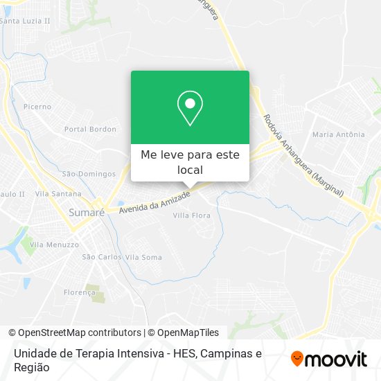 Unidade de Terapia Intensiva - HES mapa