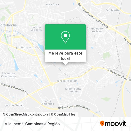 Vila Inema mapa