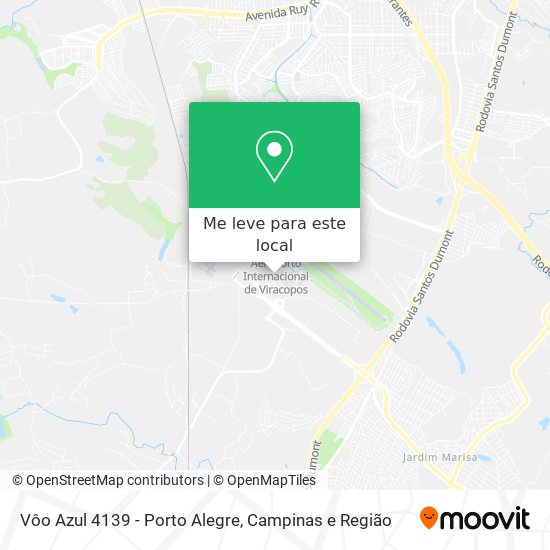 Vôo Azul 4139 - Porto Alegre mapa
