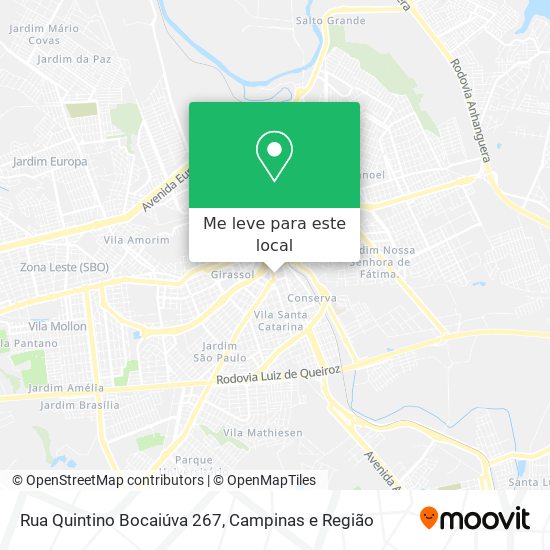 Rua Quintino Bocaiúva 267 mapa