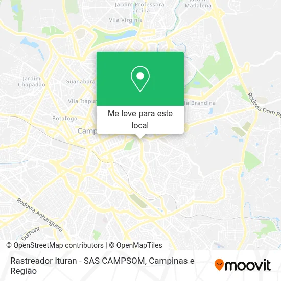 Rastreador Ituran - SAS CAMPSOM mapa