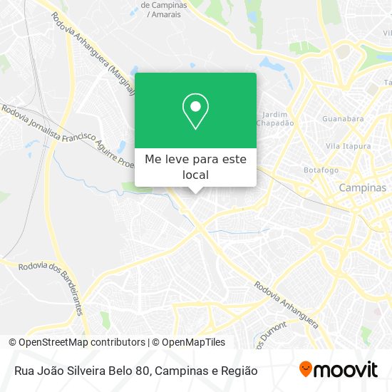Rua João Silveira Belo 80 mapa