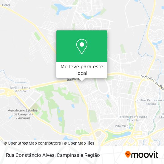 Rua Constâncio Alves mapa