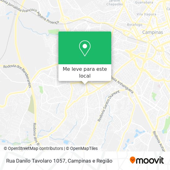 Rua Danilo Tavolaro 1057 mapa