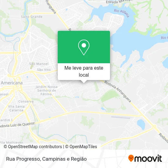 Rua Progresso mapa