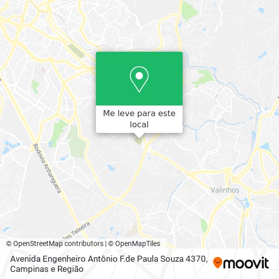 Avenida Engenheiro Antônio F.de Paula Souza 4370 mapa