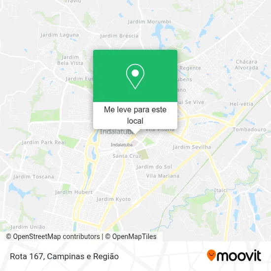 Rota 167 mapa