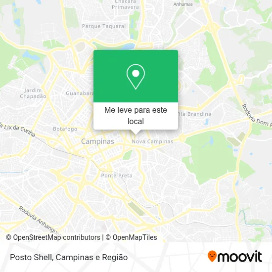 Posto Shell mapa