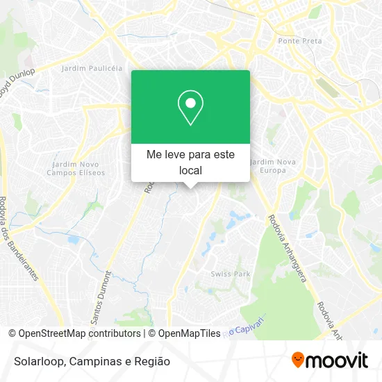 Solarloop mapa