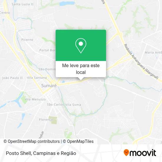 Posto Shell mapa
