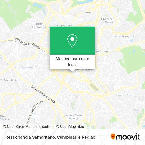 Ressonancia Samaritano mapa