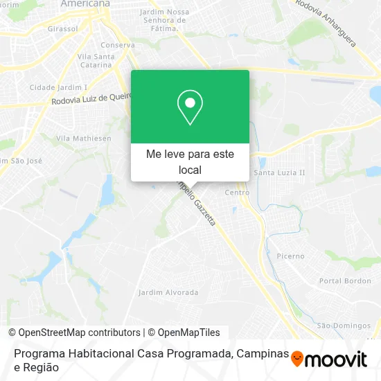 Programa Habitacional Casa Programada mapa