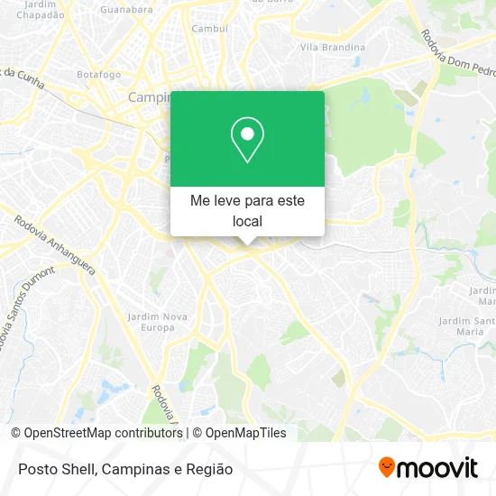 Posto Shell mapa