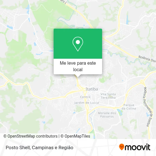 Posto Shell mapa