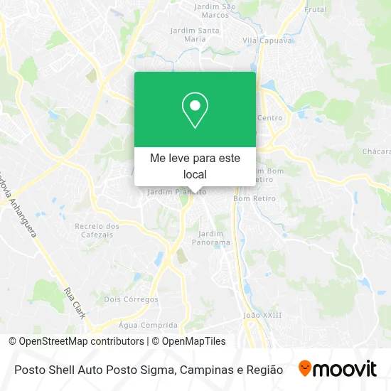 Posto Shell Auto Posto Sigma mapa