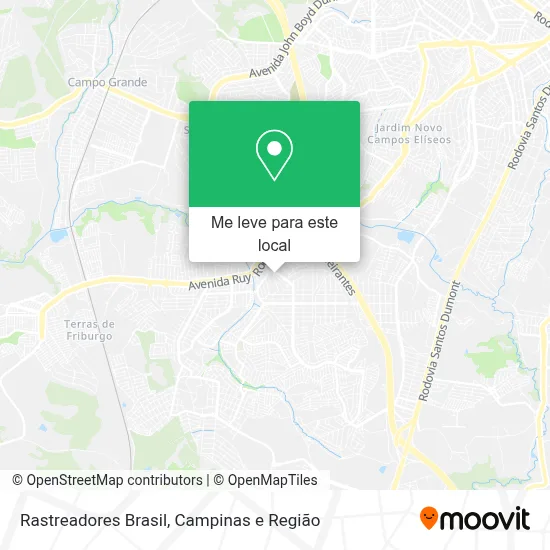 Rastreadores Brasil mapa