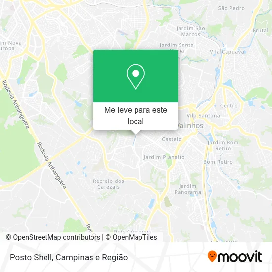 Posto Shell mapa