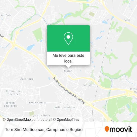 Tem Sim Multicoisas mapa