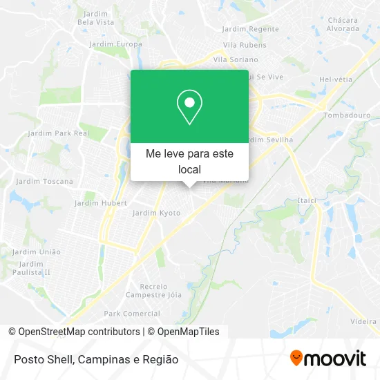Posto Shell mapa