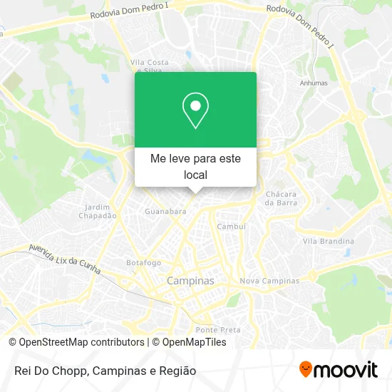 Rei Do Chopp mapa