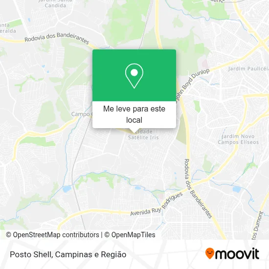 Posto Shell mapa