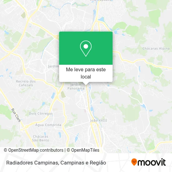 Radiadores Campinas mapa