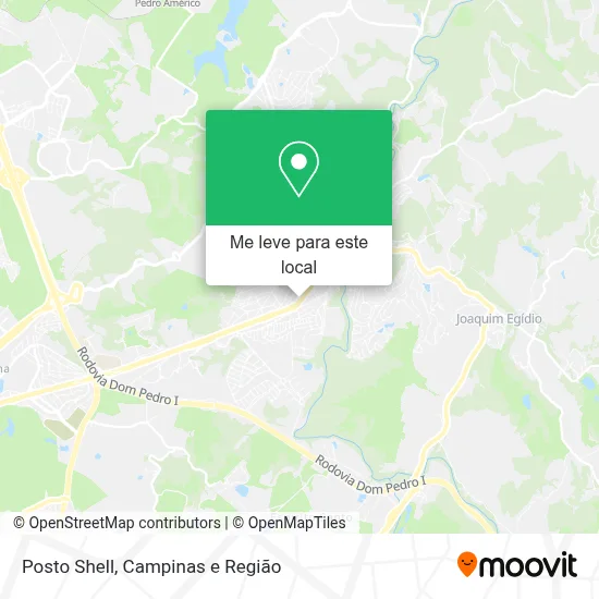 Posto Shell mapa