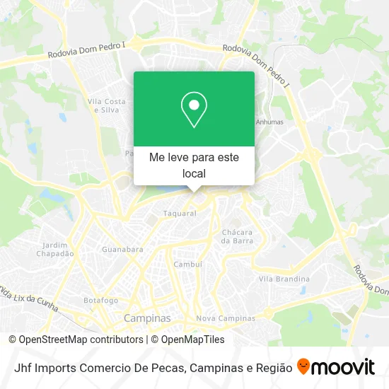 Jhf Imports Comercio De Pecas mapa