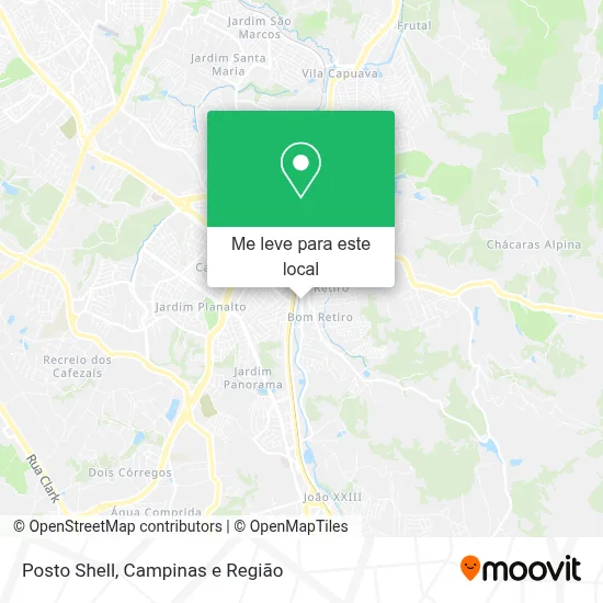 Posto Shell mapa