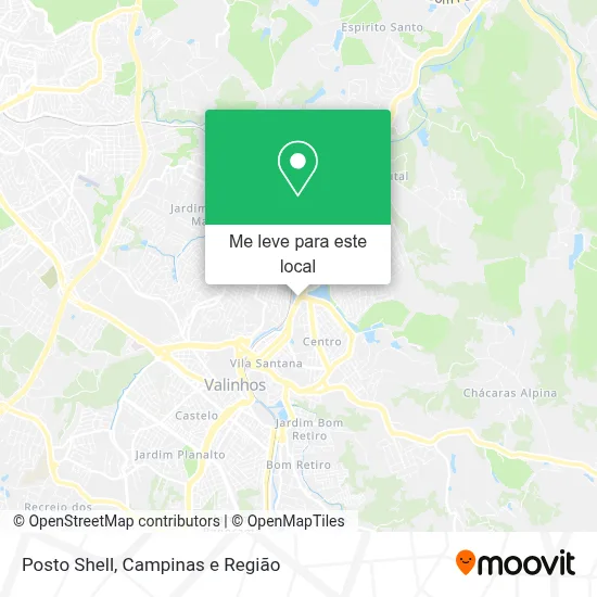 Posto Shell mapa