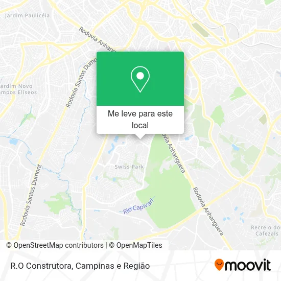 R.O Construtora mapa