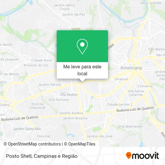 Posto Shell mapa