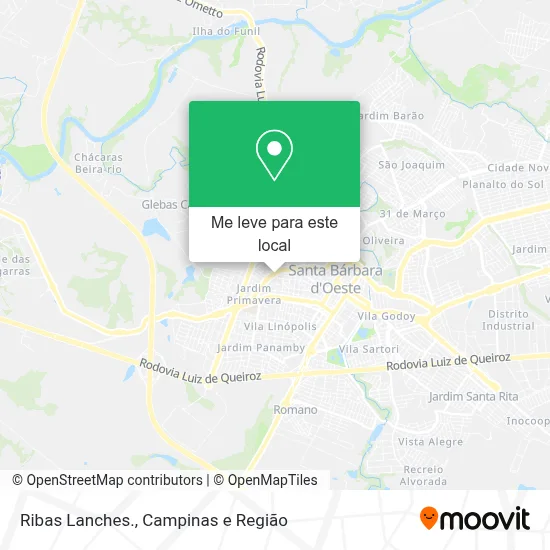 Ribas Lanches. mapa