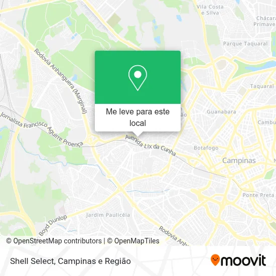Shell Select mapa