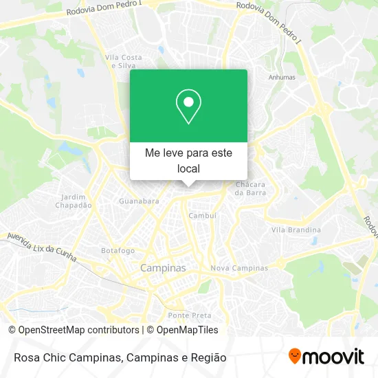 Rosa Chic Campinas mapa