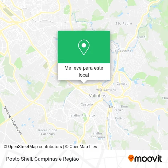Posto Shell mapa