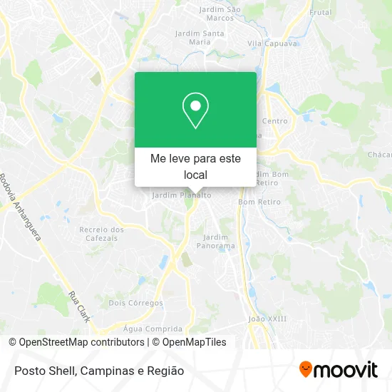 Posto Shell mapa