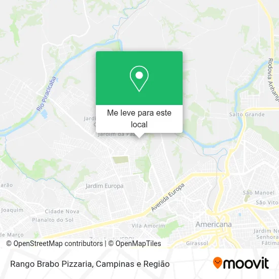 Rango Brabo Pizzaria mapa