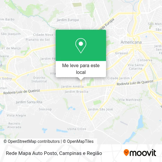 Rede Mapa Auto Posto mapa