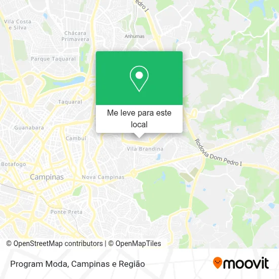 Program Moda mapa