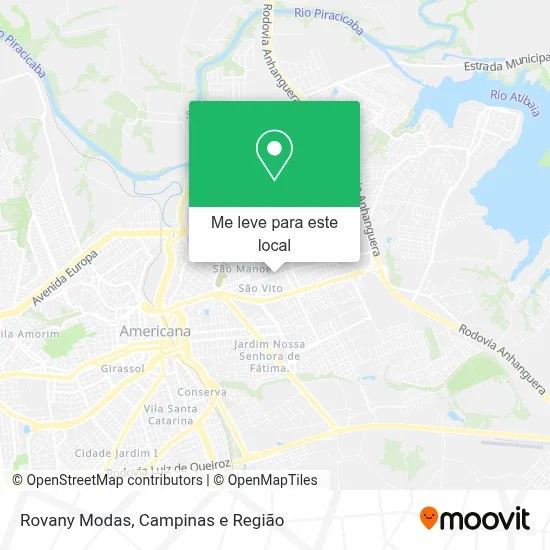 Rovany Modas mapa