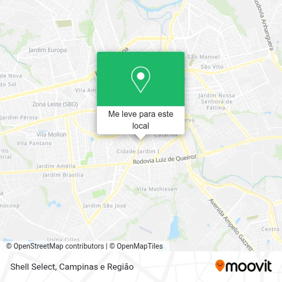 Shell Select mapa