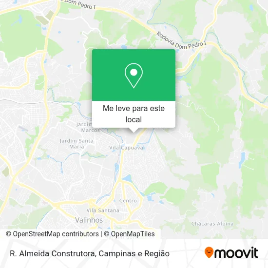 R. Almeida Construtora mapa