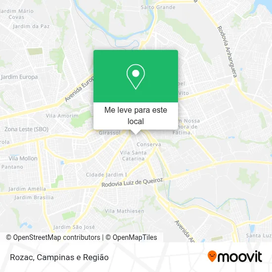 Rozac mapa