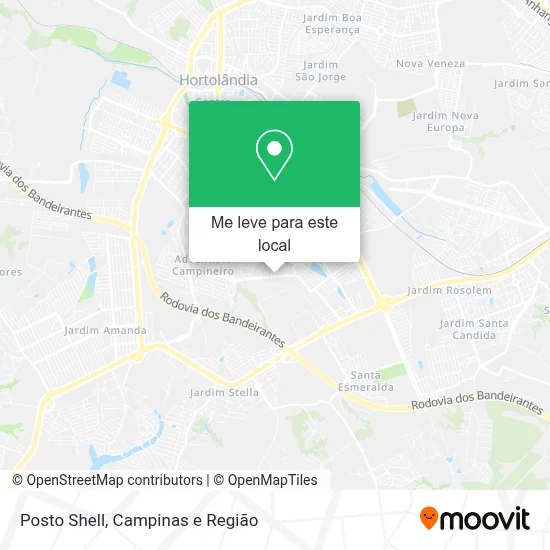 Posto Shell mapa