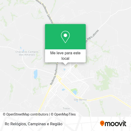 Rc Relógios mapa