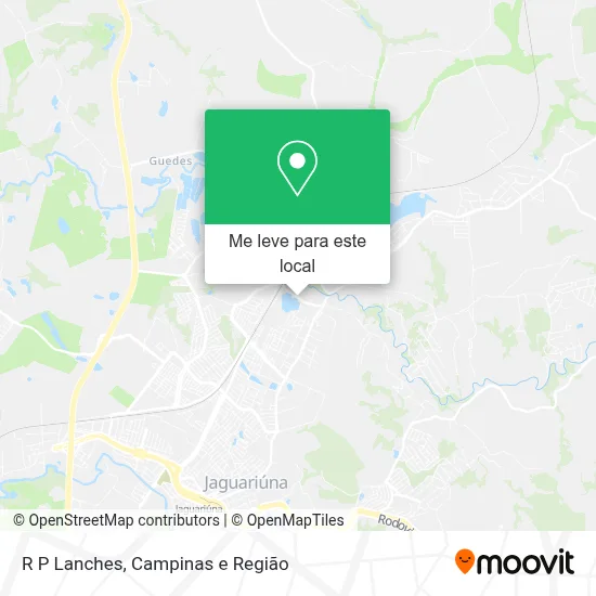 R P Lanches mapa