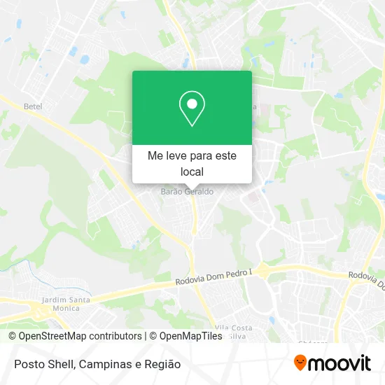 Posto Shell mapa