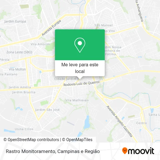 Rastro Monitoramento mapa