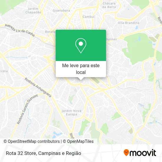 Rota 32 Store mapa